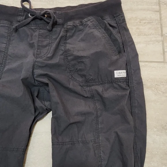 Calvin Klein Performance Cargo Capri Pants Women's Size XL Gray - Picture 3 of 10